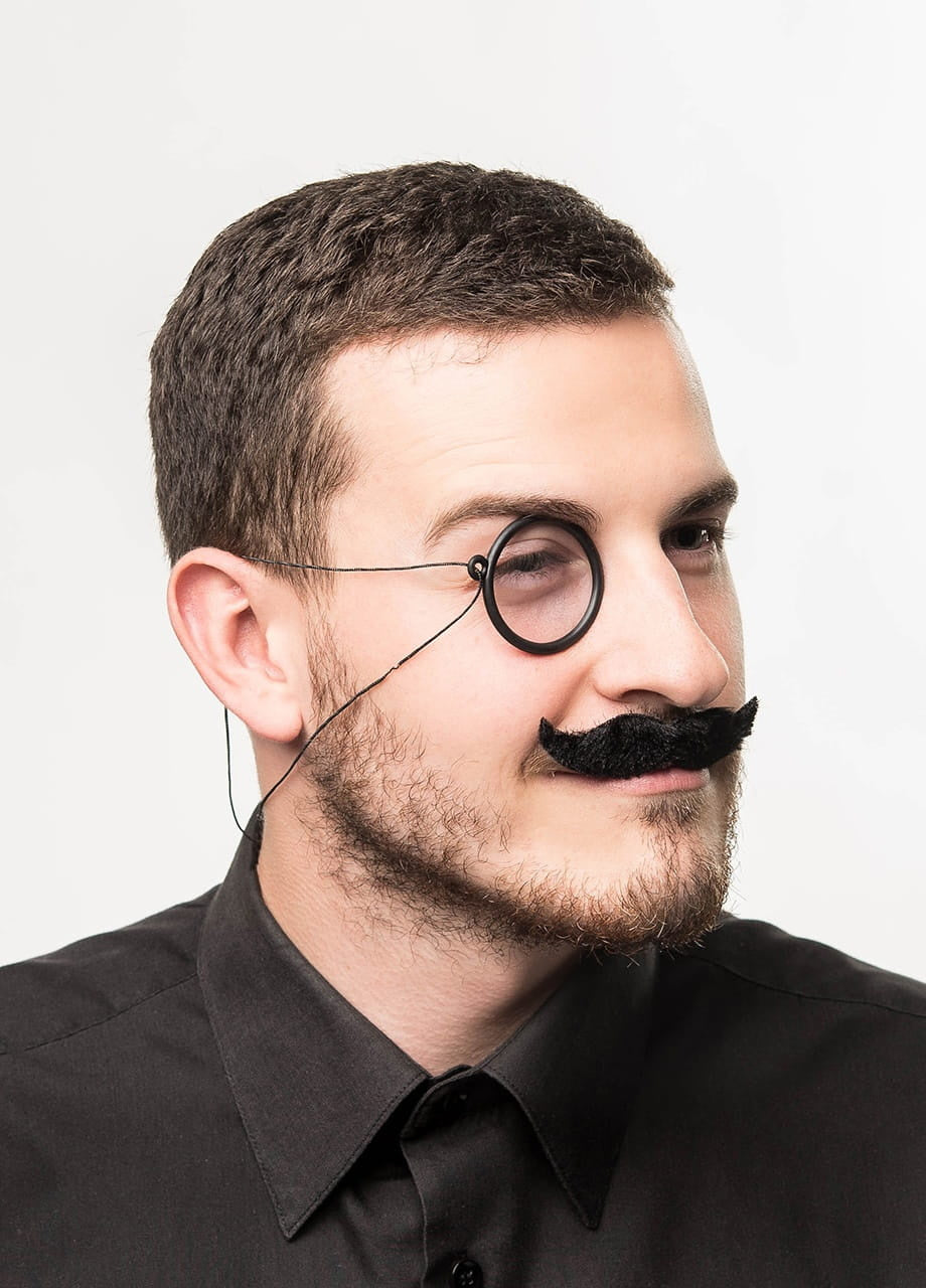 Monokl și mustață falsă set ANII ’20