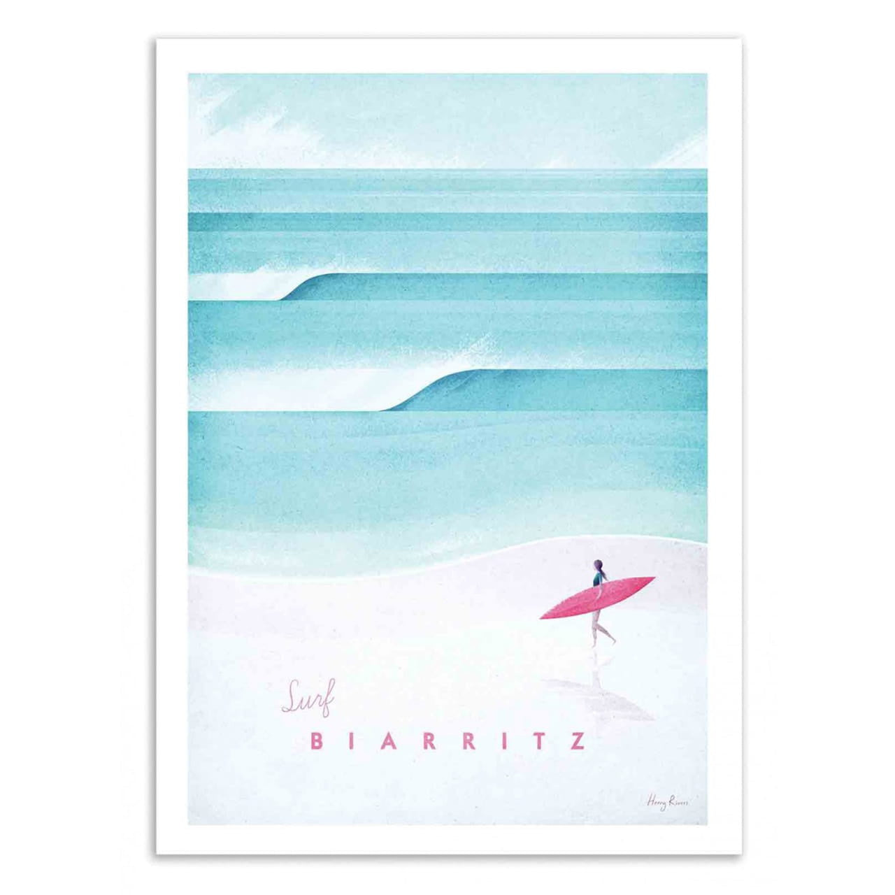 Plakat Biarritz na parapetówkę prezent na parapetówkę prezent na nowe mieszkanie prezent do nowego domu