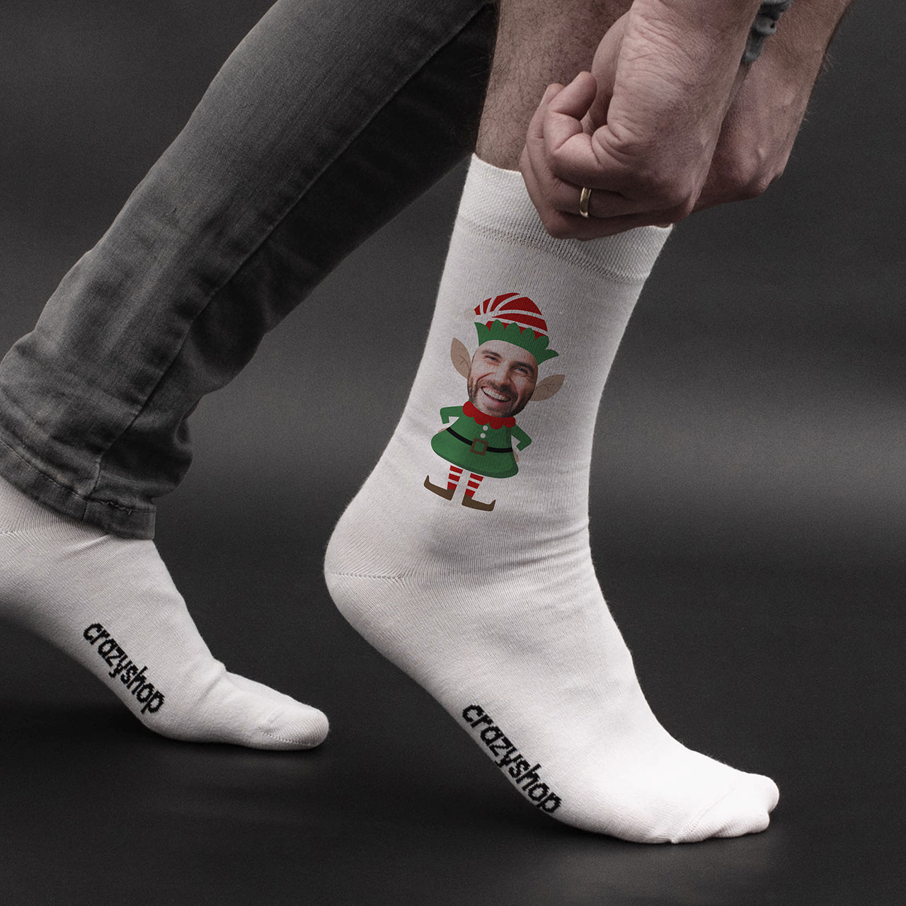 Șosete de Moș Nicolae – Elf – mărimea 36-39